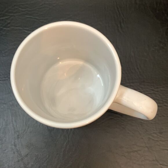 M&M’s Mars 2018 Green White Ceramic Mug 16 Ounces Handle Microwave Dishwasher - Picture 3 of 6